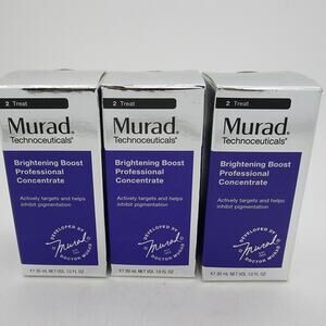 Lot of 3 Murad BRIGHTENING BOOST Professional Concentrate - 1 oz ea